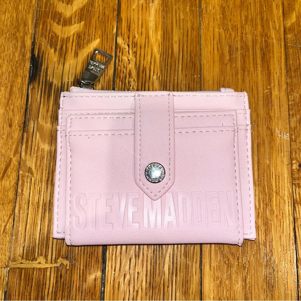Baby Pink Steve Madden Foldable Wallet